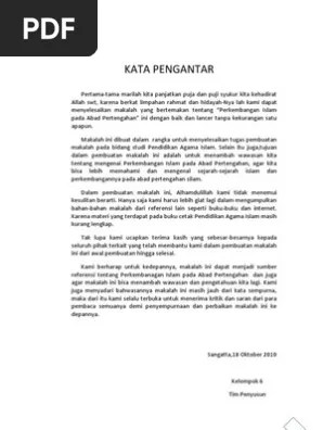 Makalah Perkembangan Islam Abad Pertengahan | PDF