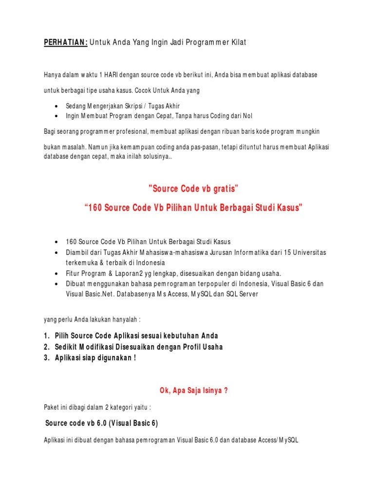 Source Code VB | PDF