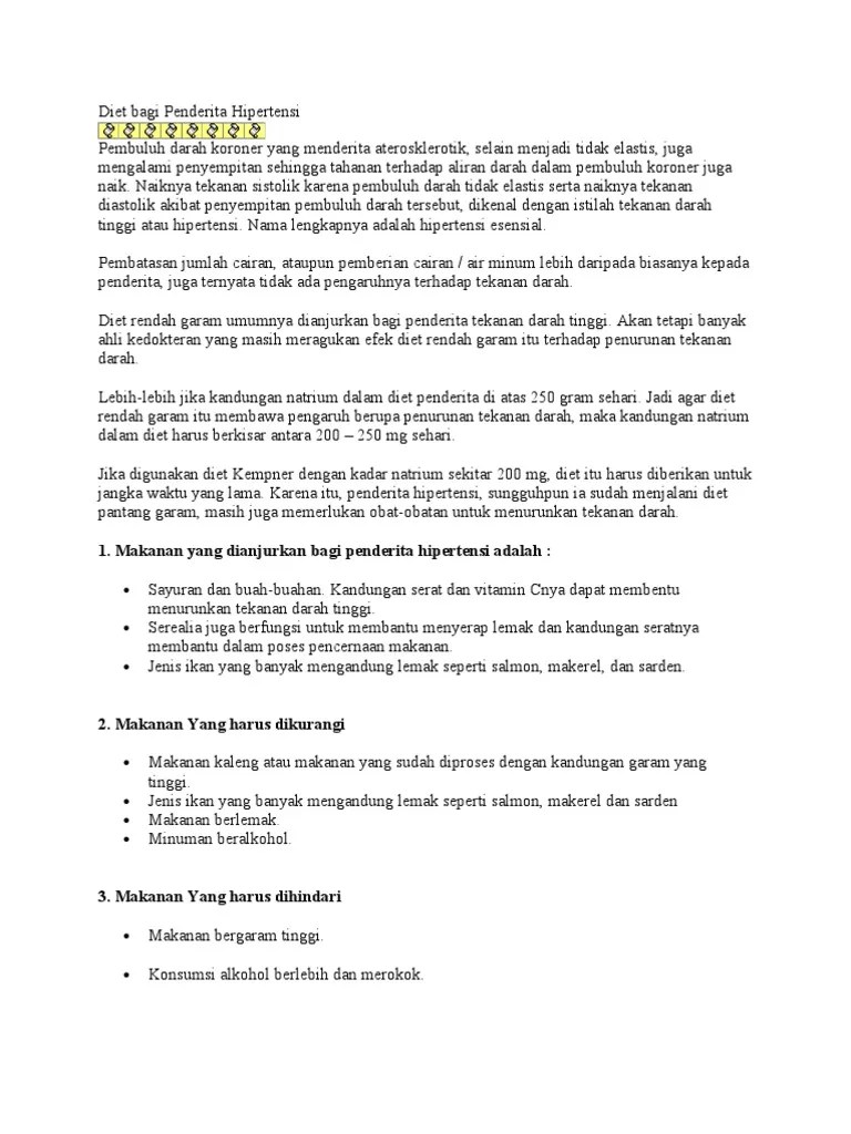 Diet Hipertensi | PDF