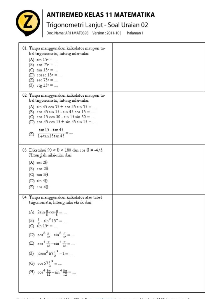 M4 3gono03 Zenius | PDF