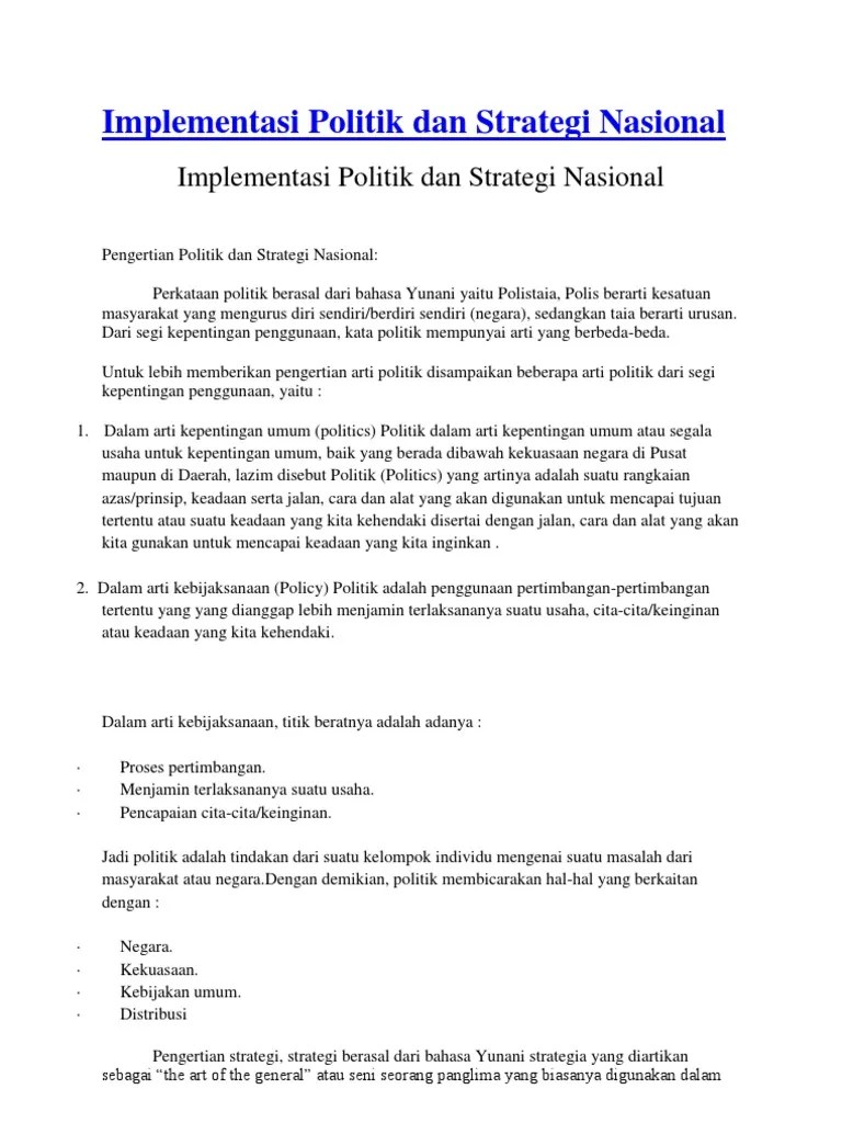 Materi Politik | PDF