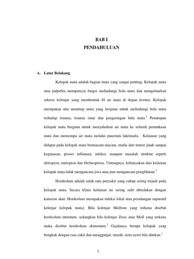 Referat Hordeolum (Grandis) | PDF