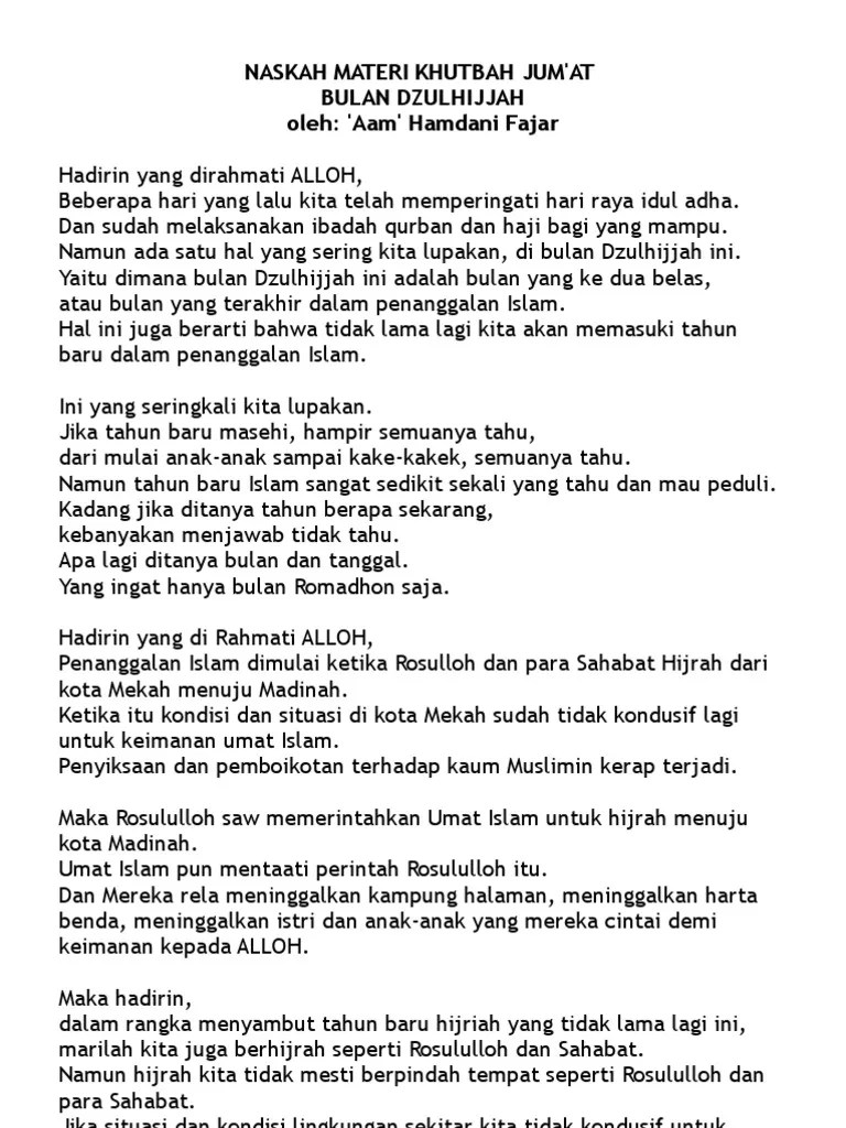 Contoh Pidato Idul Adha // Kumpulan Contoh Terbaru