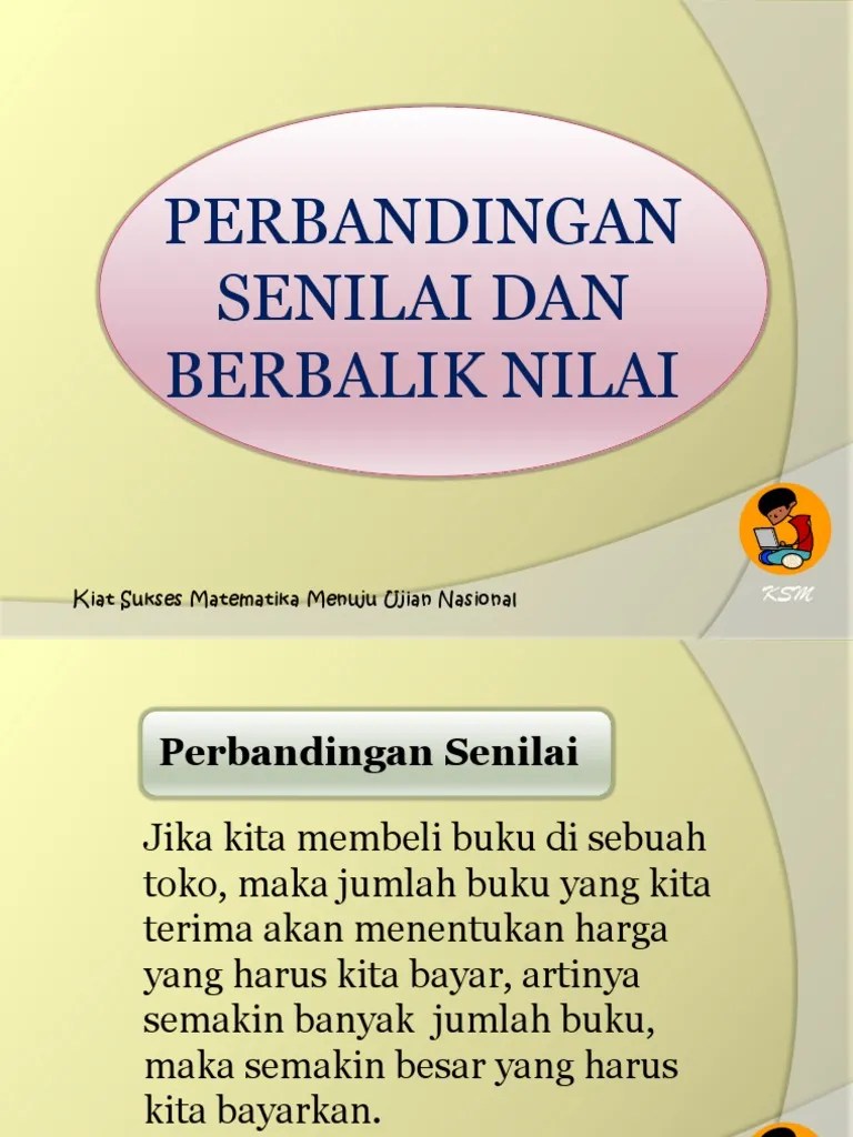 Contoh Soal: Contoh Soal Matematika Perbandingan Senilai