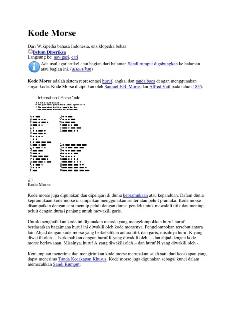 Kode Morse | PDF