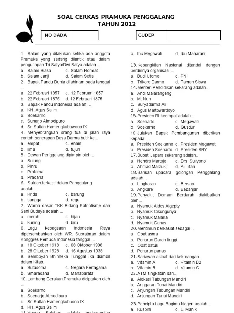 Pertanyaan Tentang Pramuka - Blog Materi Pramuka