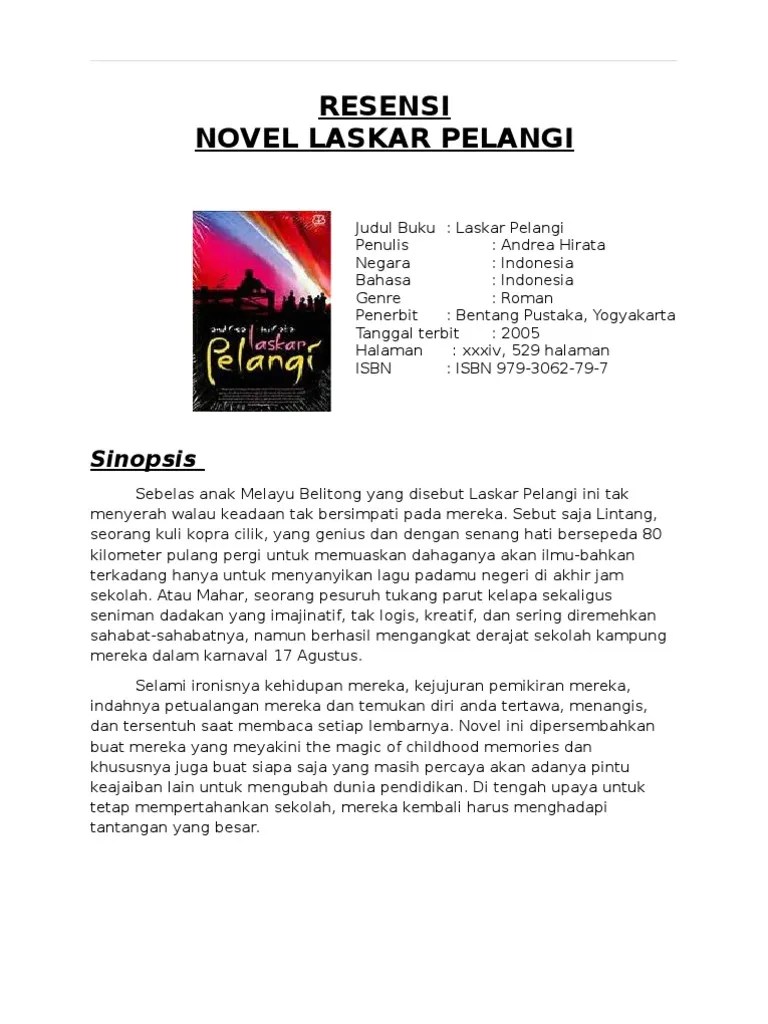 Kelebihan Dan Kekurangan Novel Laskar Pelangi – Beinyu.com