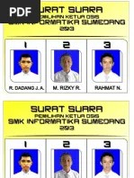 Contoh Pamflet Pemilihan Ketua Osis | PDF