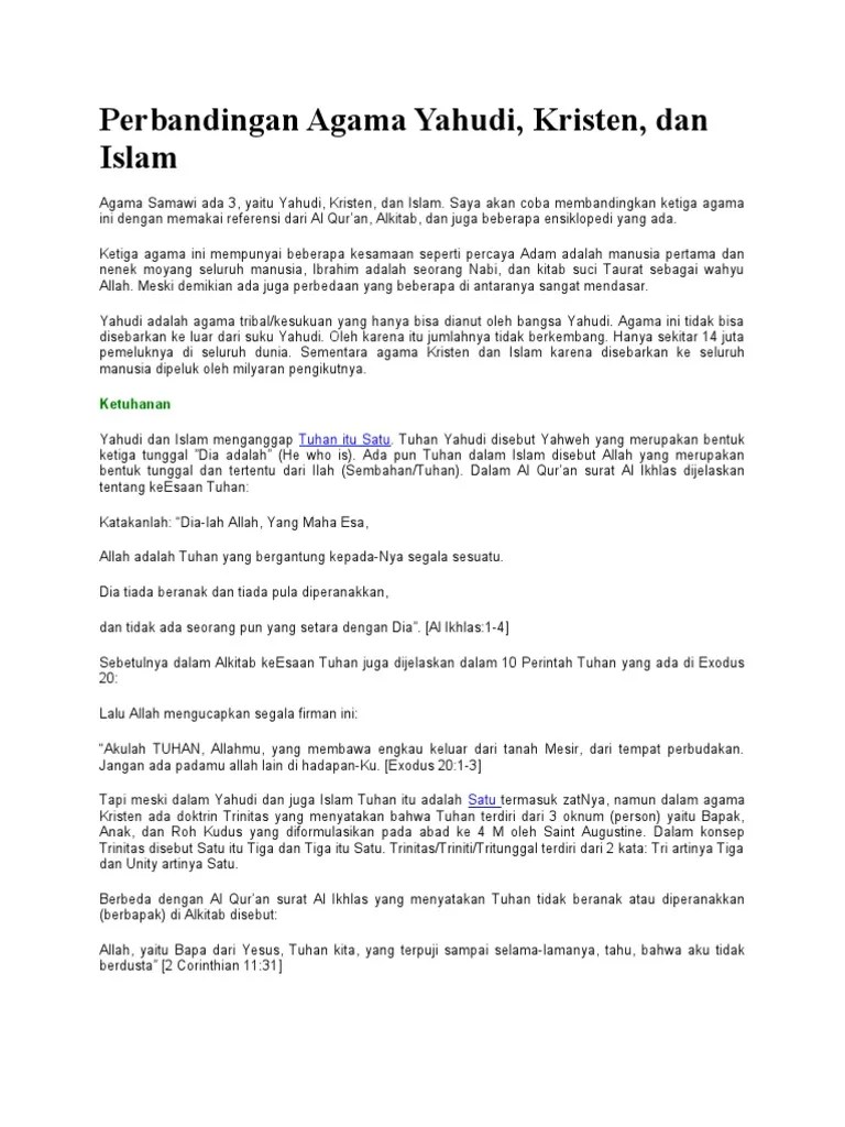 Perbandingan Agama Yahudi | PDF