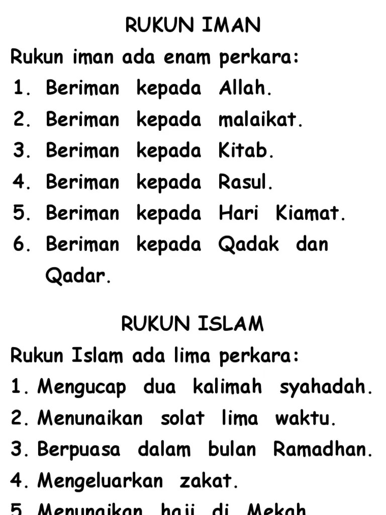Rukun Iman | PDF