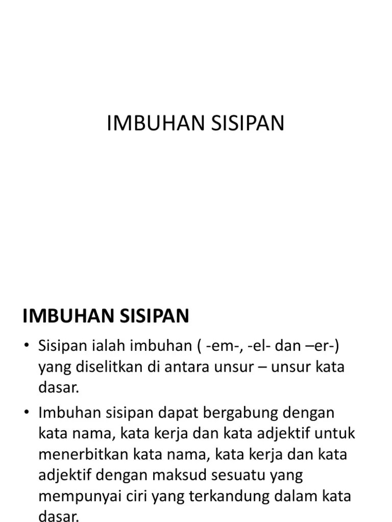 Contoh Ayat Imbuhan Sisipan Kilau