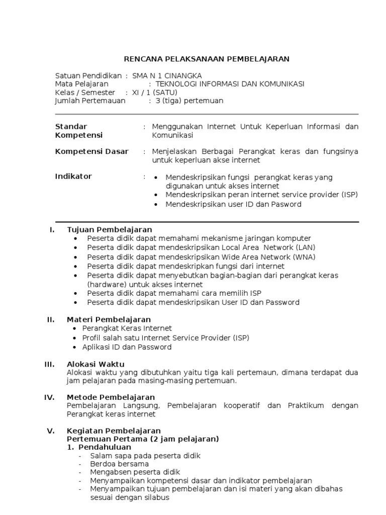 Download Rpp Tik Sma Kelas Xii Semester 1