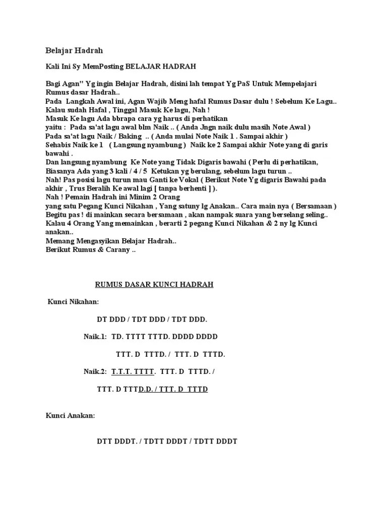 Belajar Hadrah | PDF