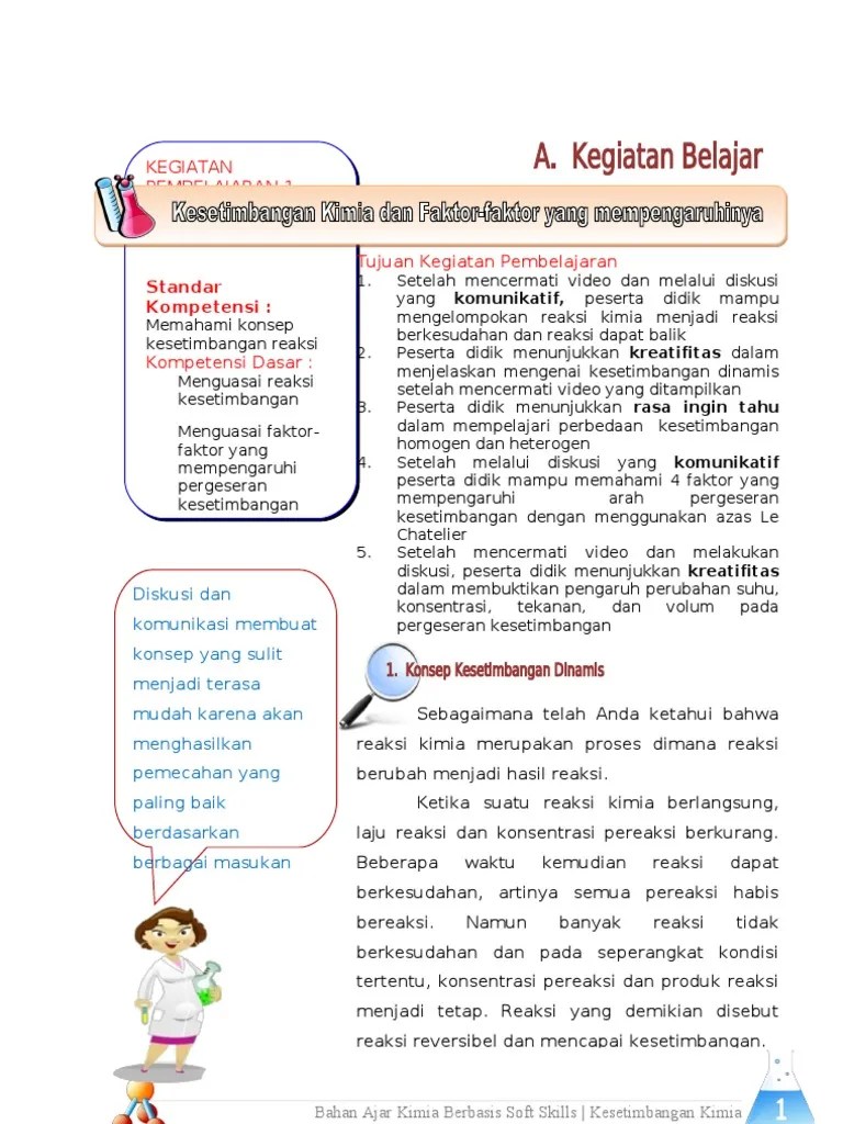 Materi Kesetimbangan Kimia | PDF