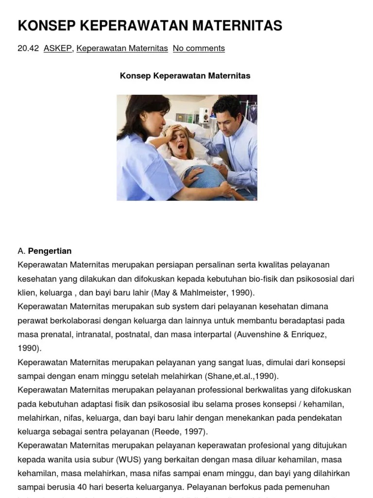 Konsep Keperawatan Maternitas | PDF