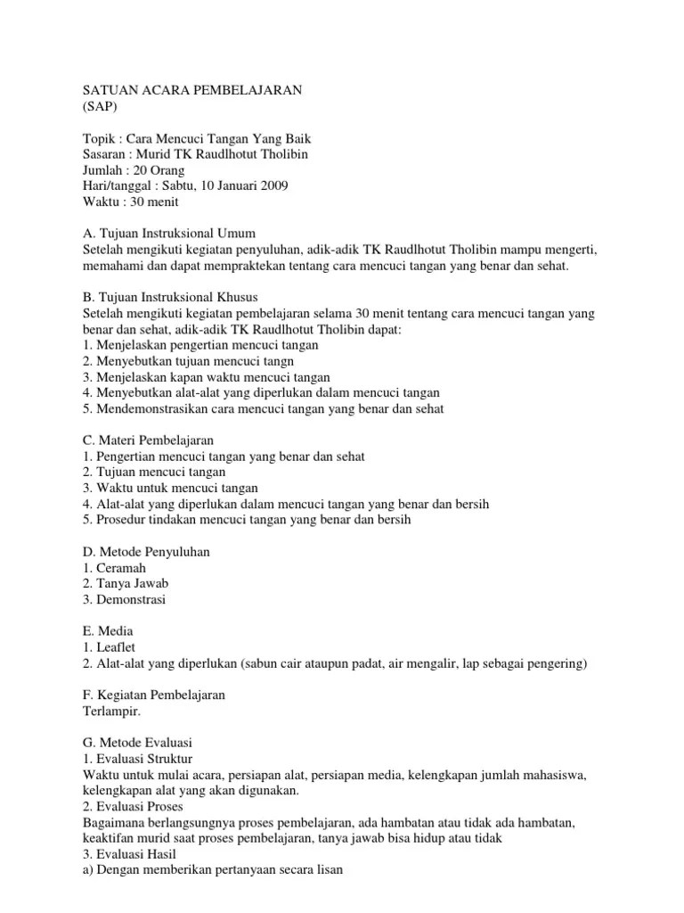 SAP Mencuci Tangan 6 | PDF