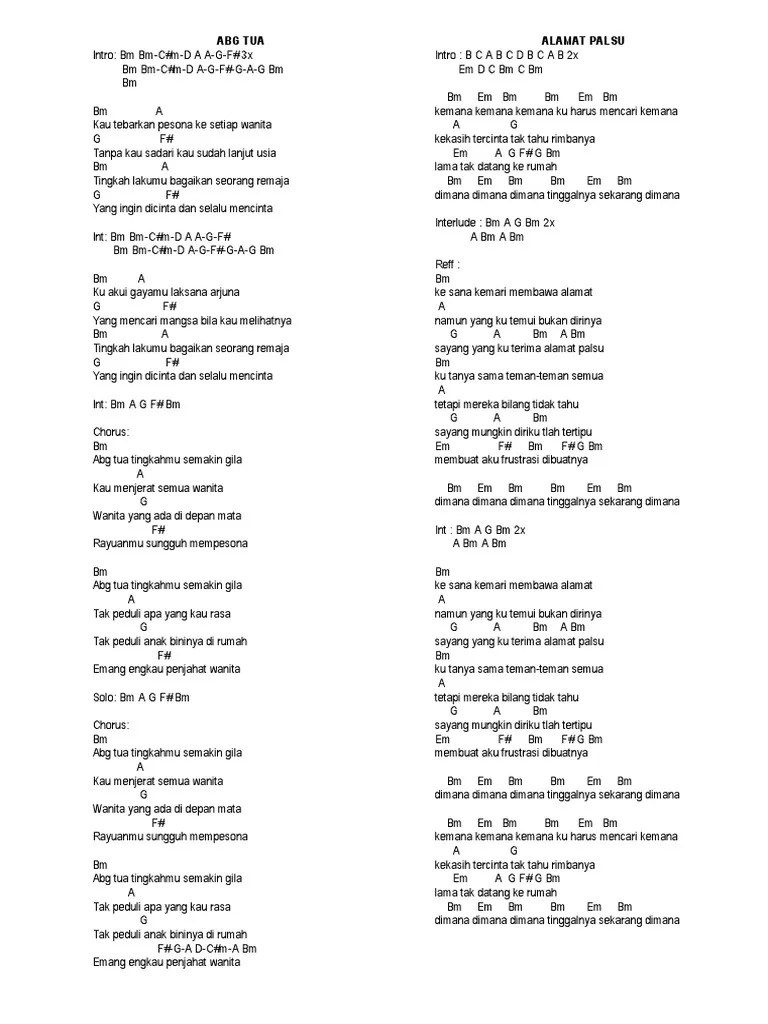 Kord Lagu Dangdut | PDF