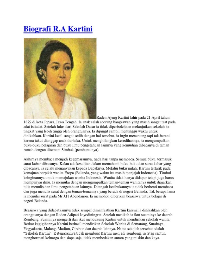 Biografi Ra Kartini | PDF