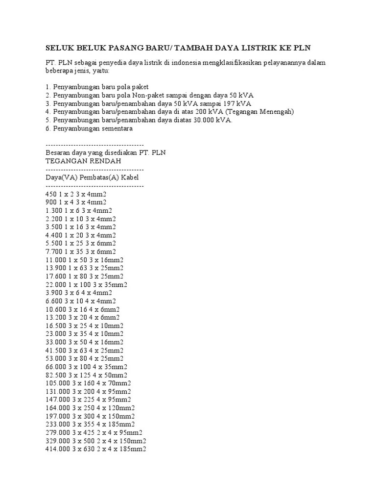 Seluk Beluk Pasang Baru | PDF