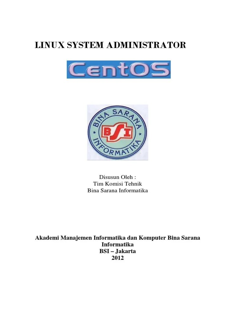 Modul Linux System Administrator Dengan Linux Centos | PDF