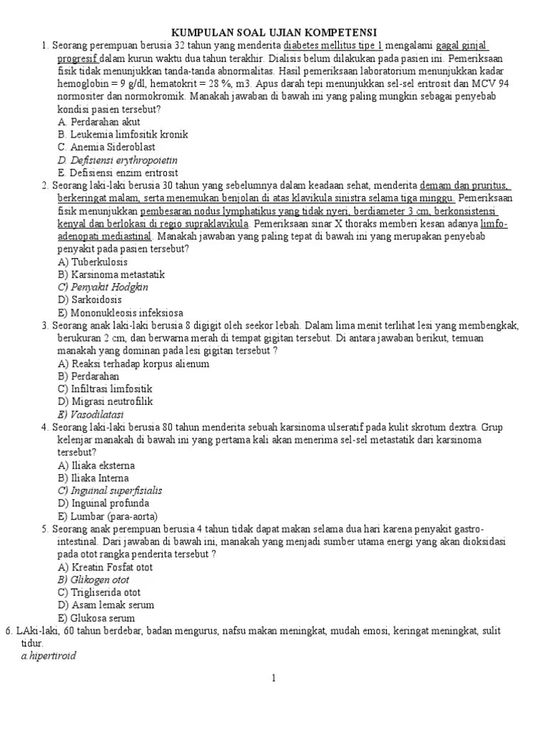 Kumpulan Soal Ukom Analis Kesehatan Lengkap – Beinyu.com