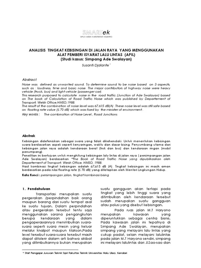 Analisis Tingkat Kebisingan | PDF