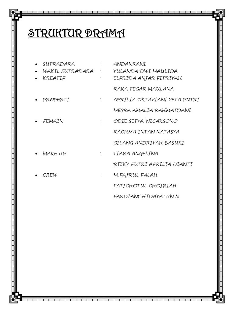 Struktur Drama Bhs - Jawa | PDF