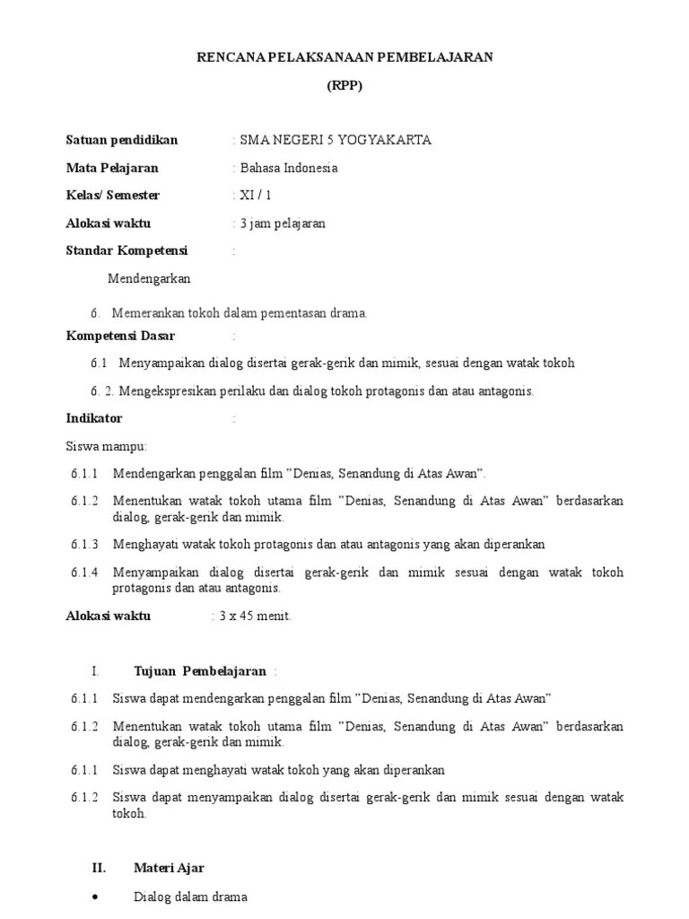 Contoh Naskah Drama 2 Orang Protagonis Dan Antagonis - Contoh Resource