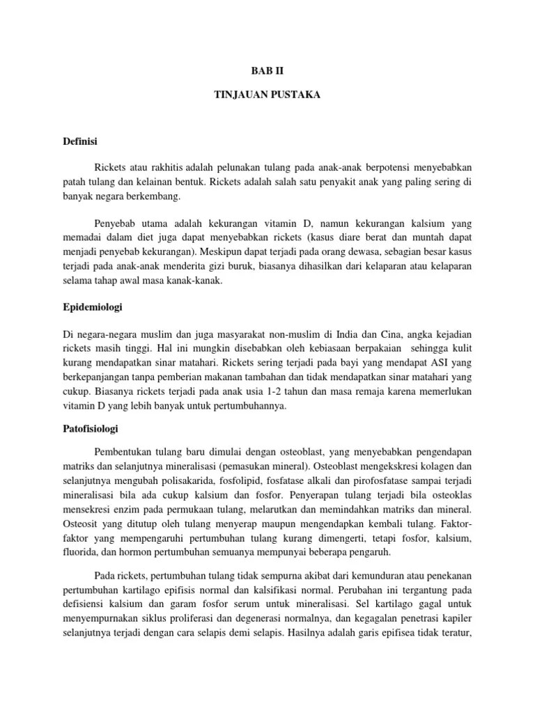 BAB II Rickets | PDF