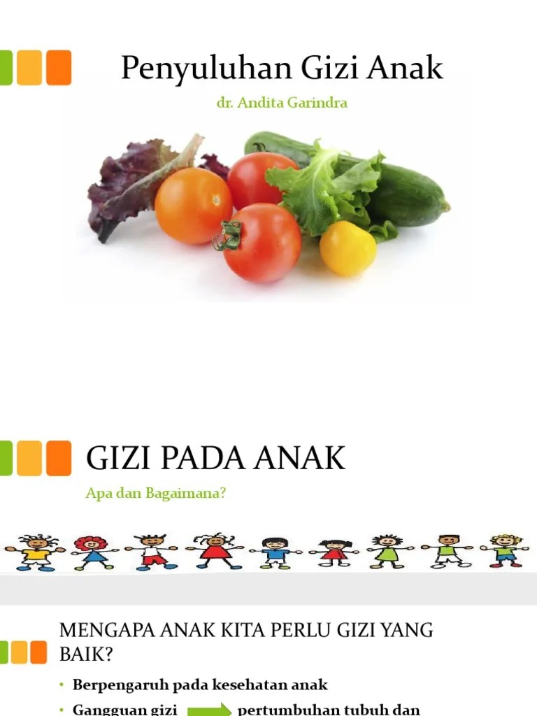 Penyuluhan Gizi Anak | PDF