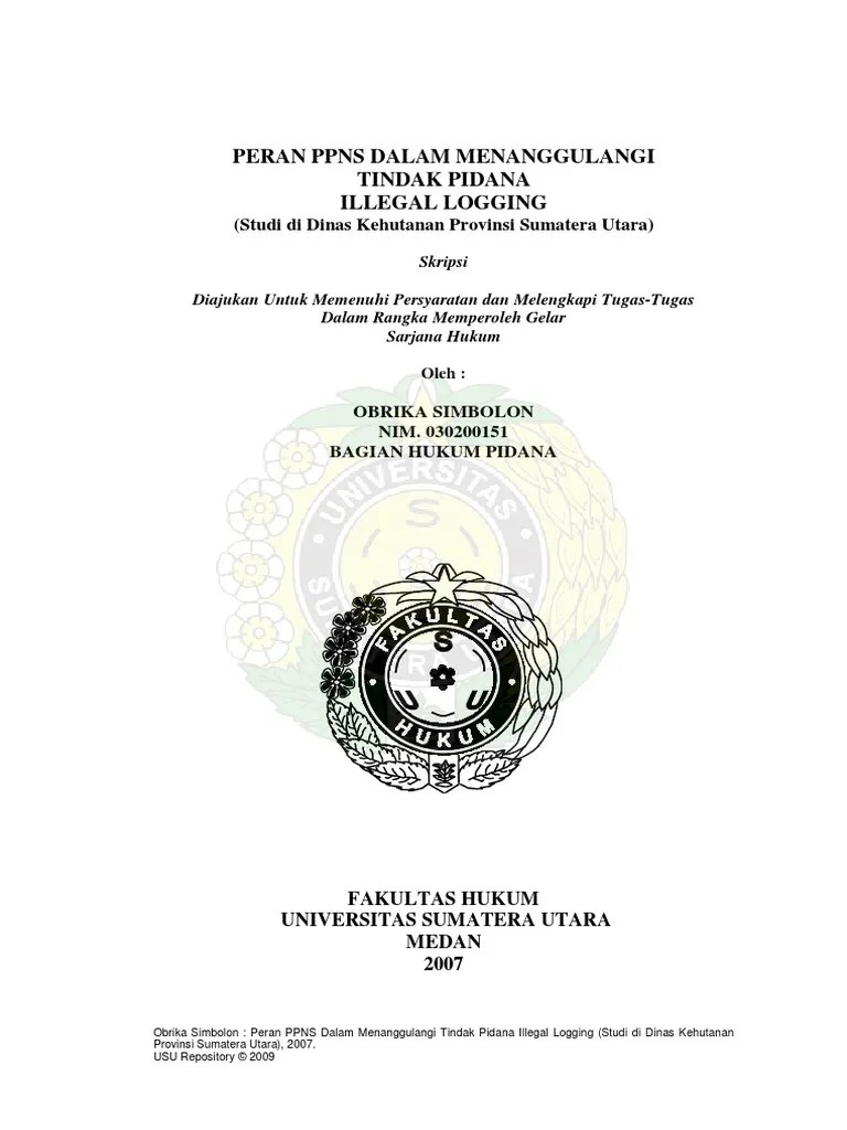 Skripsi Fakultas Hukum | PDF