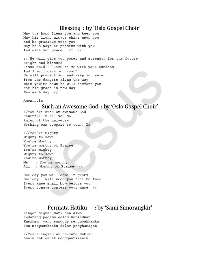 Lirik Lagu Rohani | PDF