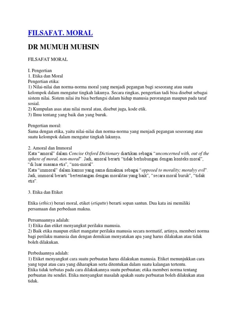 Filsafat Moral | PDF