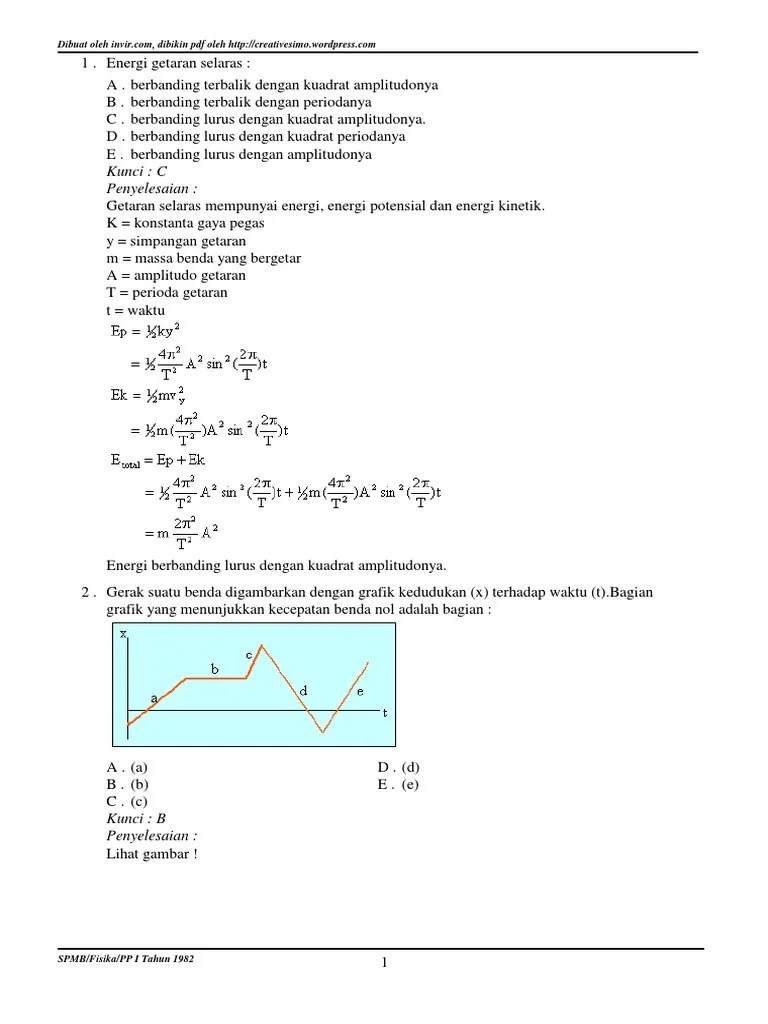 Kunci: C Penyelesaian | PDF