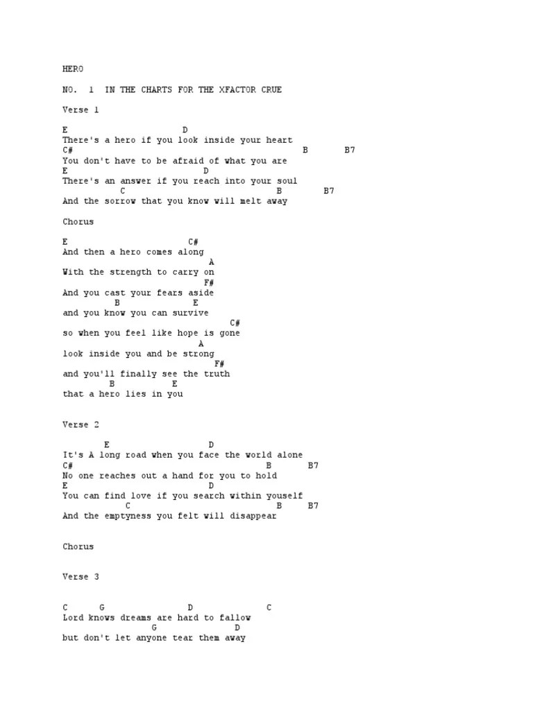 Lirik Lagu Hero Mariah Carey