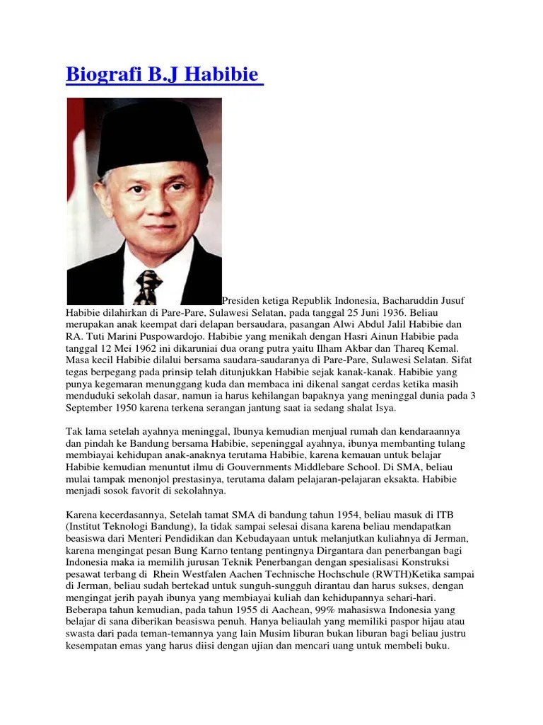 Biografi BJ Habibie | PDF