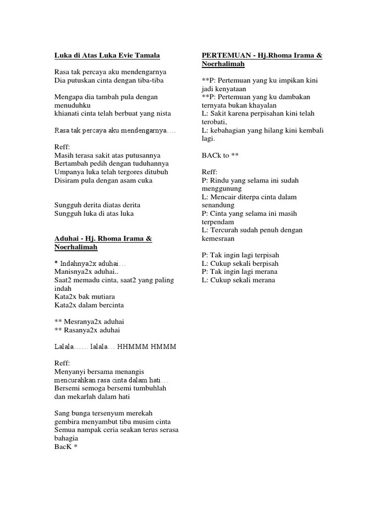 Lirik Lagu Dangdut | PDF