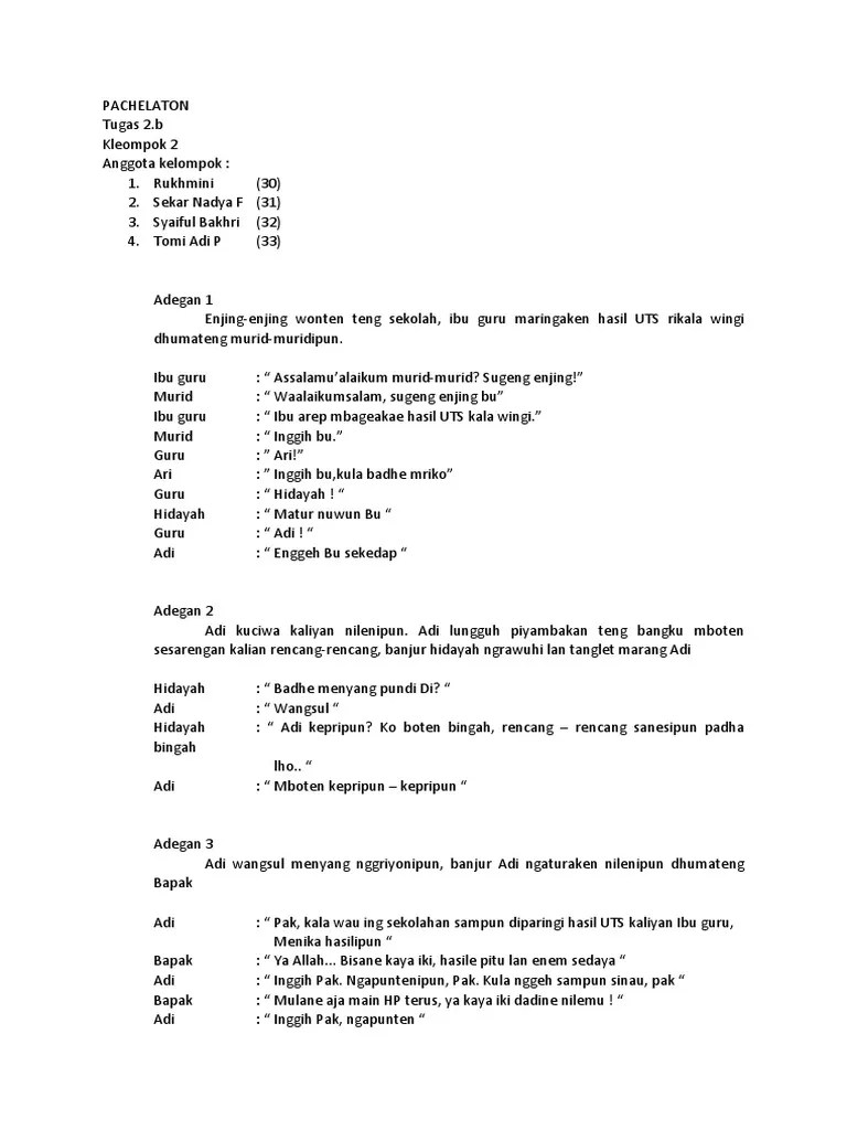 Dialog Bahasa Jawa | PDF