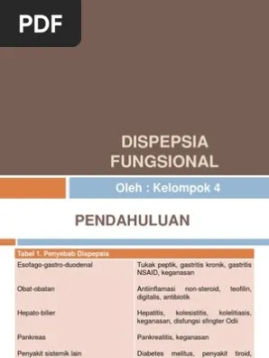 Dispepsia Fungsional | PDF
