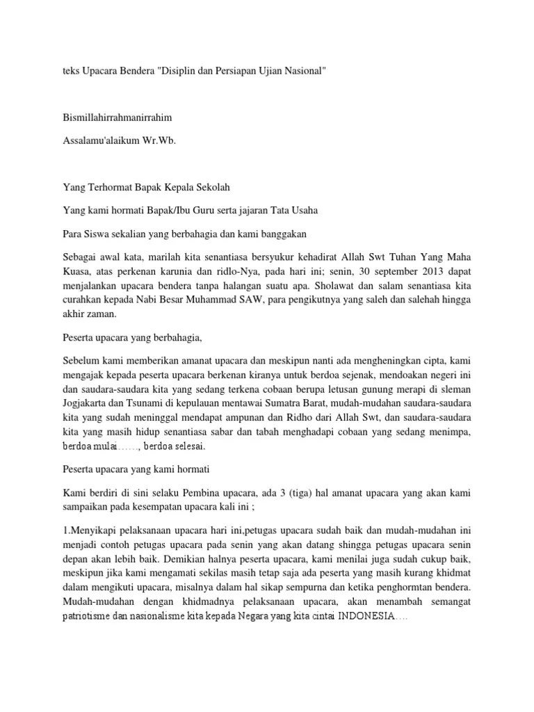 32+ Contoh Pidato Pembina Upacara Pictures Update Terbaru Words Contoh  Pidato Pembina Upacara | Pedia Edu
