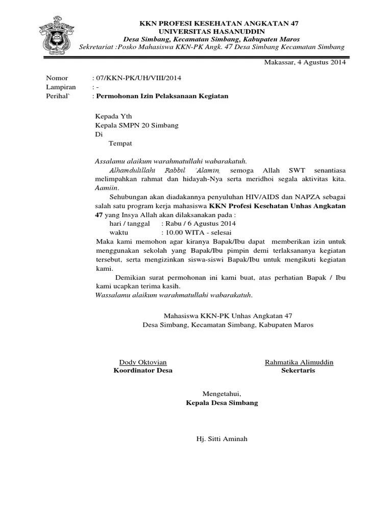 Surat Izin Penyuluhan | PDF