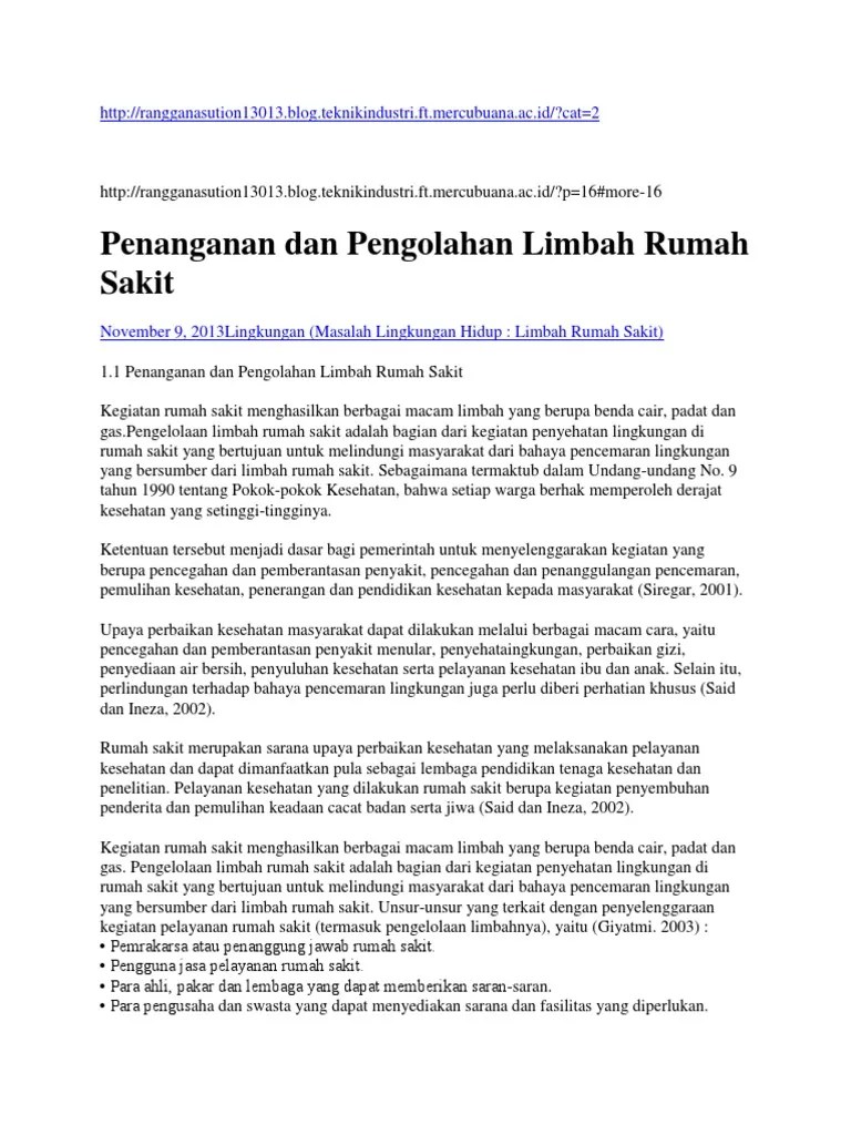 Contoh Kasus Masalah Rumah Sakit | PDF