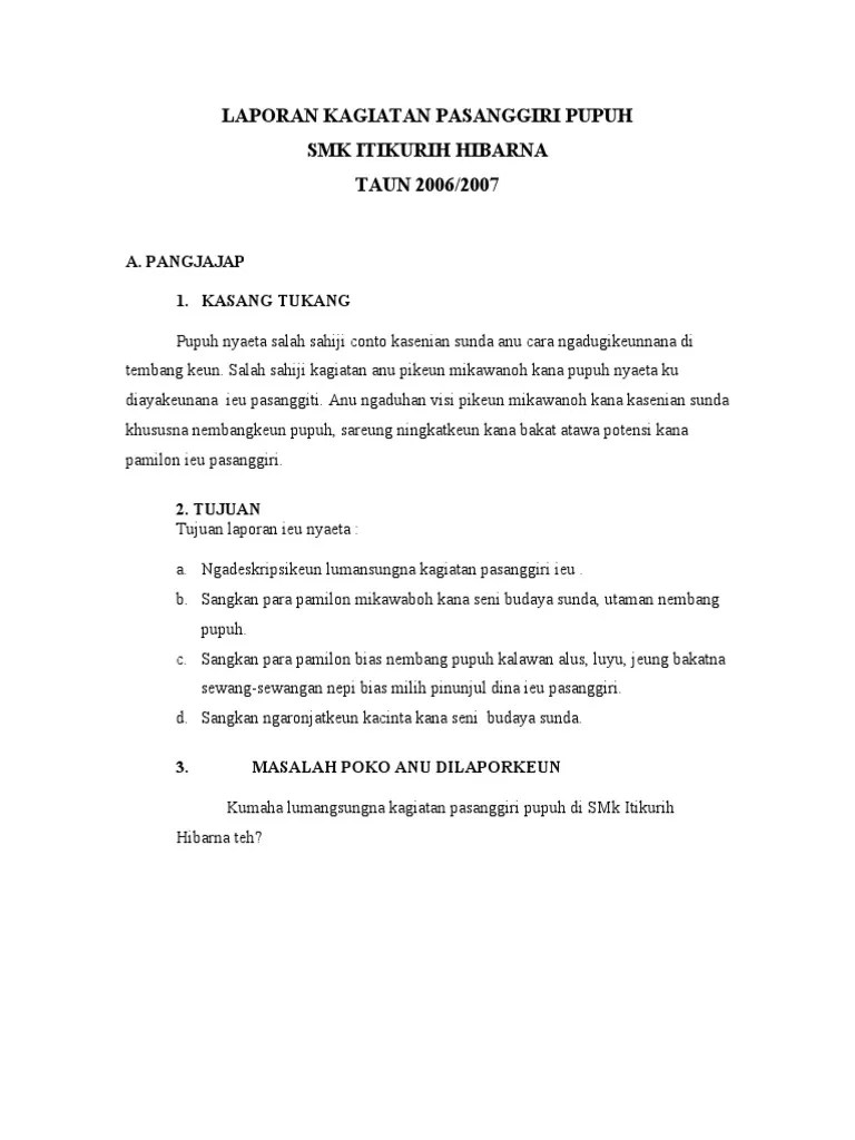 Contoh Laporan Jurnalistik Perjalanan Bahasa Sunda - Nusagates