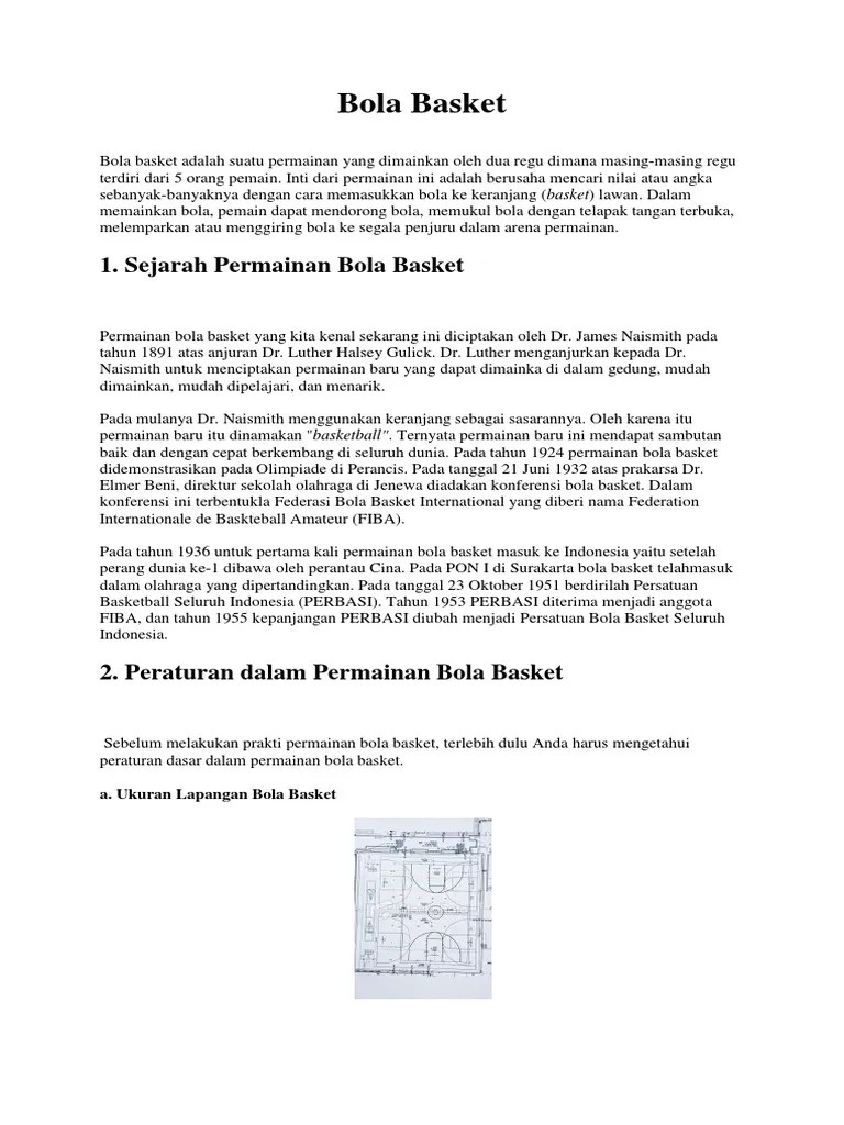 Permainan Bola Basket Diciptakan Oleh James Naismith Atas Kehendak