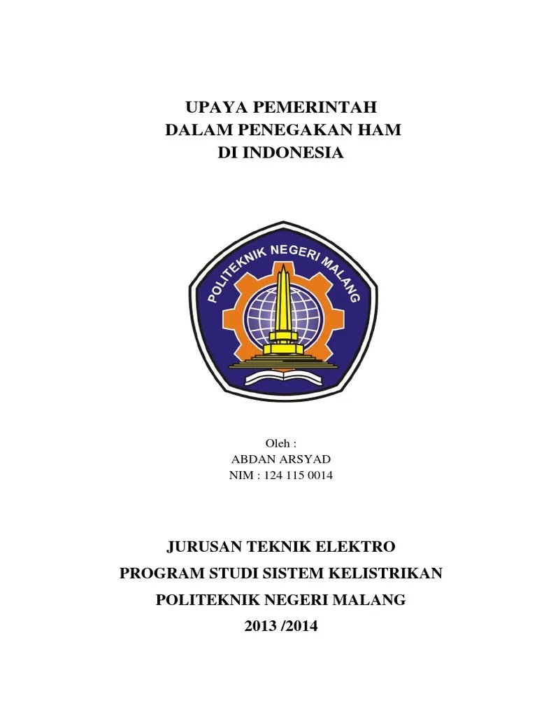 Makalah Upaya Penegakan Ham | PDF