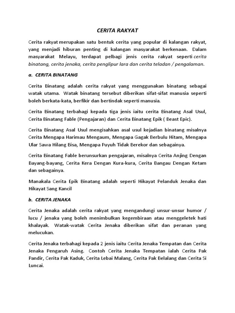 Cerita Pak Pandir Dan Pengajaran