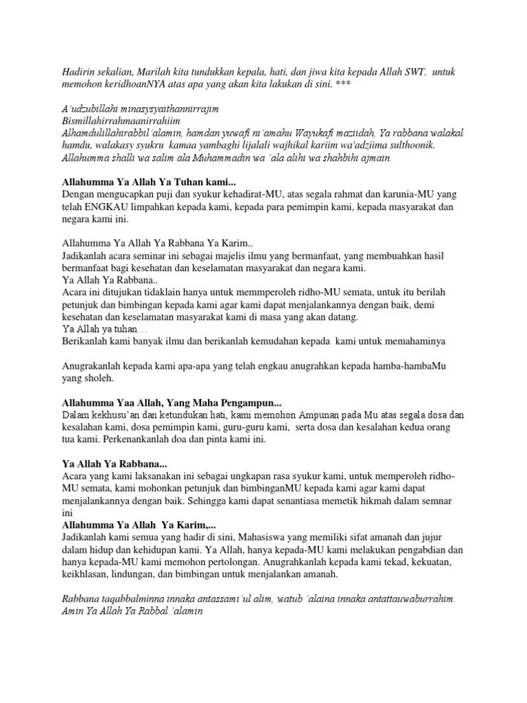 Top 19 doa penutup acara lokakarya kkn mới nhất 2022