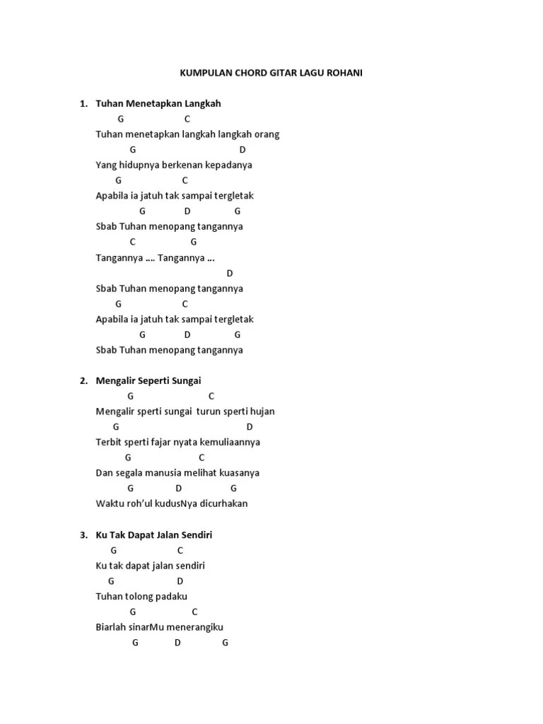 Kunci Gitar Lagu Rohani Dia Mengerti