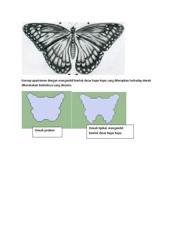 Konsep Apartemen Dengan Mengambil Bentuk Dasar Kupu | PDF