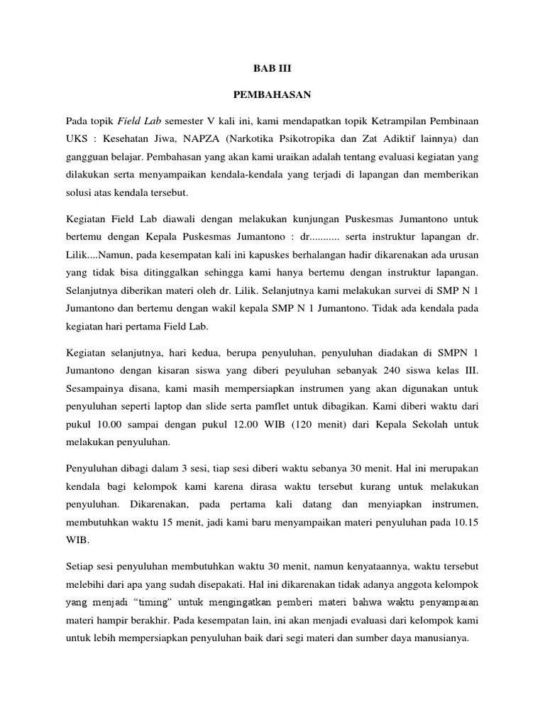 Bab III Pembahasan Penyuluhan | PDF